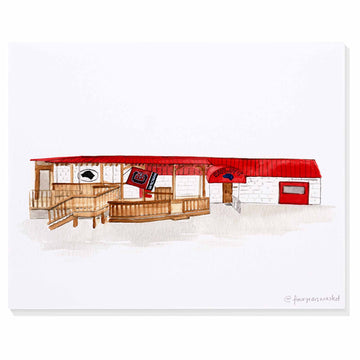 Pavlov's (near University of South Carolina) – Watercolor Art Print